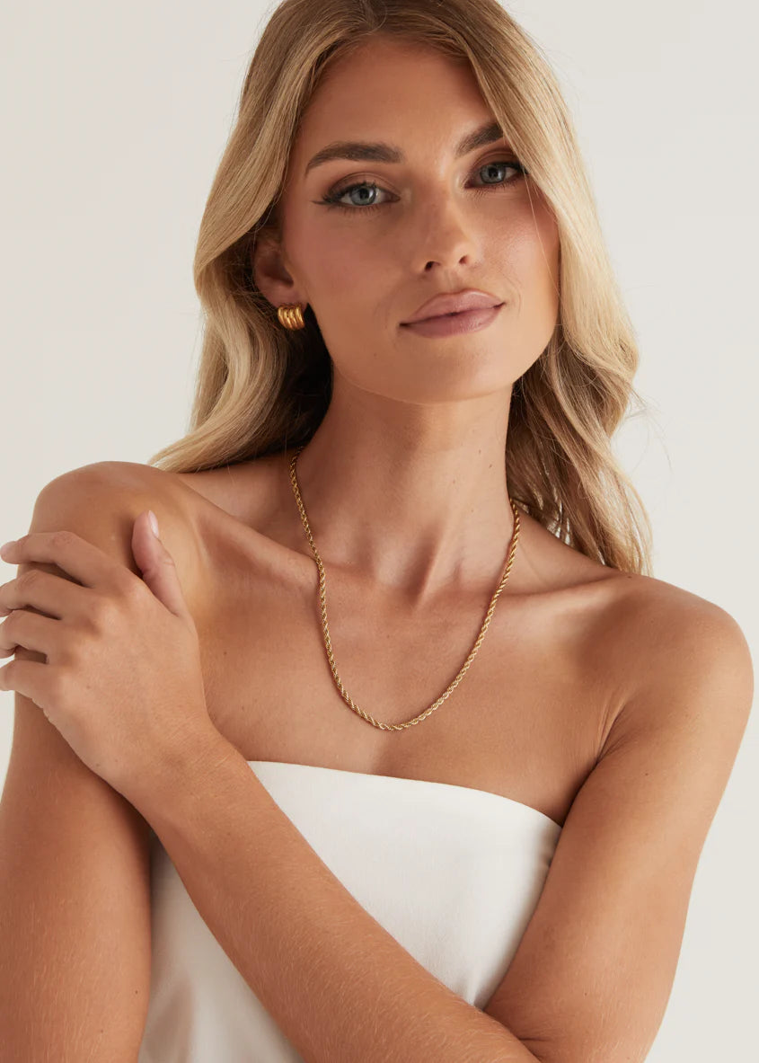 Harlow Gold Plated Necklace - Gold