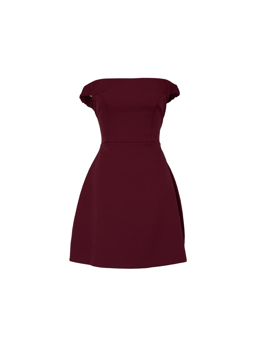 Lexa Off Shoulder Dress - Cherry