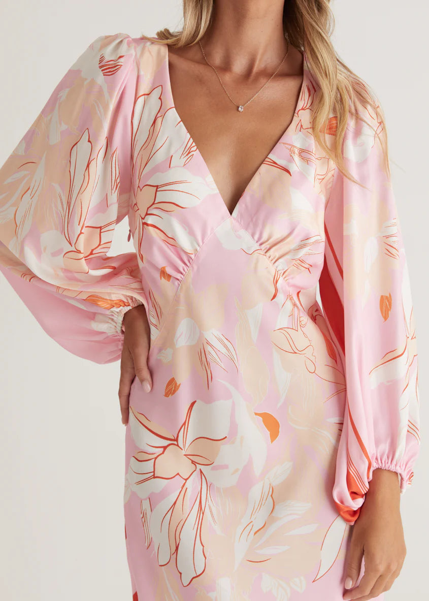 Stetha Maxi Dress - Candy Pink Floral