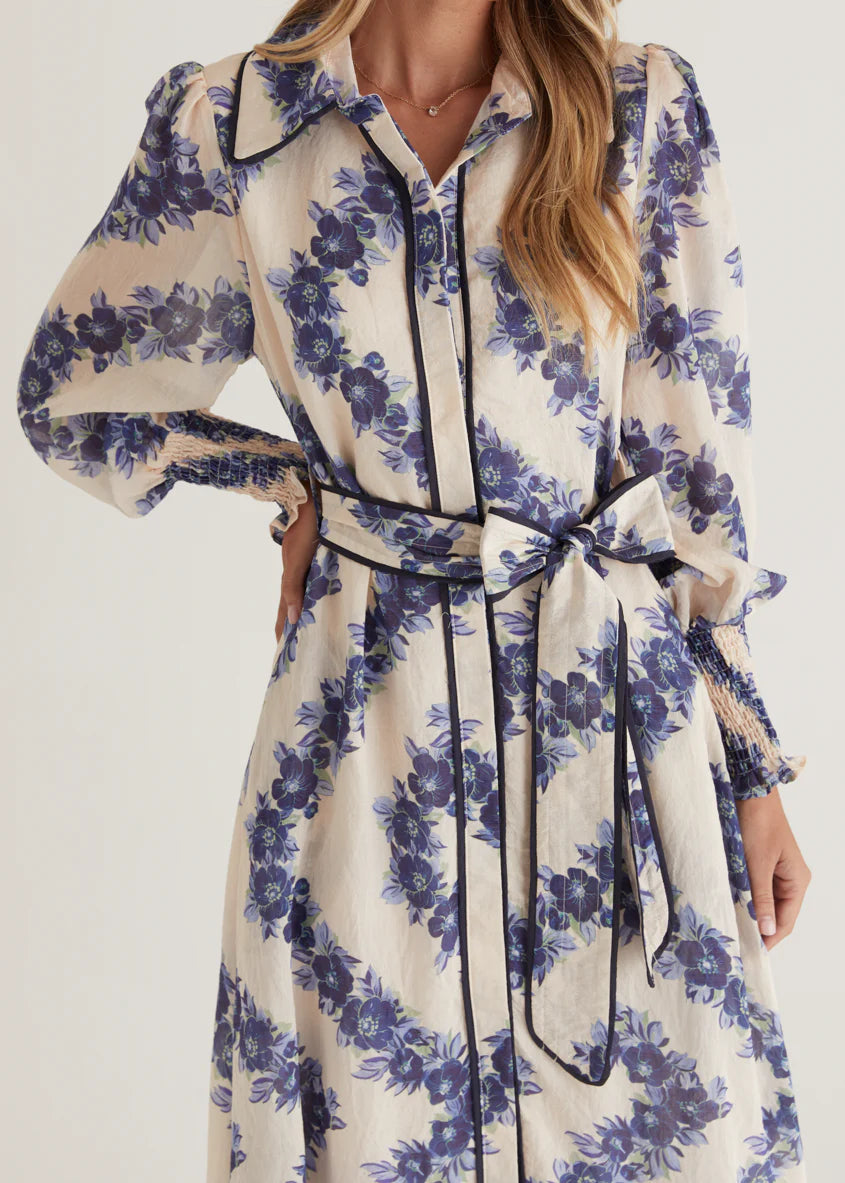 Rosemary Maxi Dress - Blue Floral