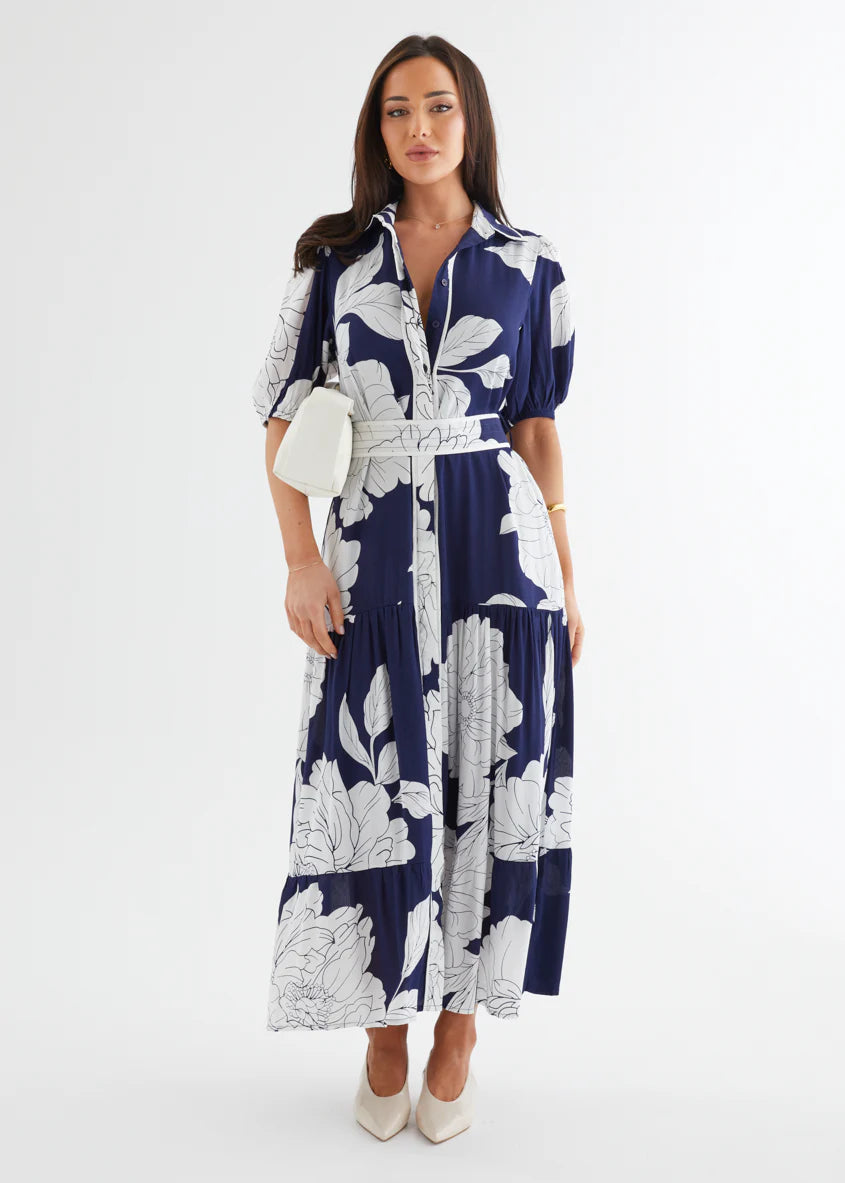 Miranda Maxi Dress - Navy Bloom