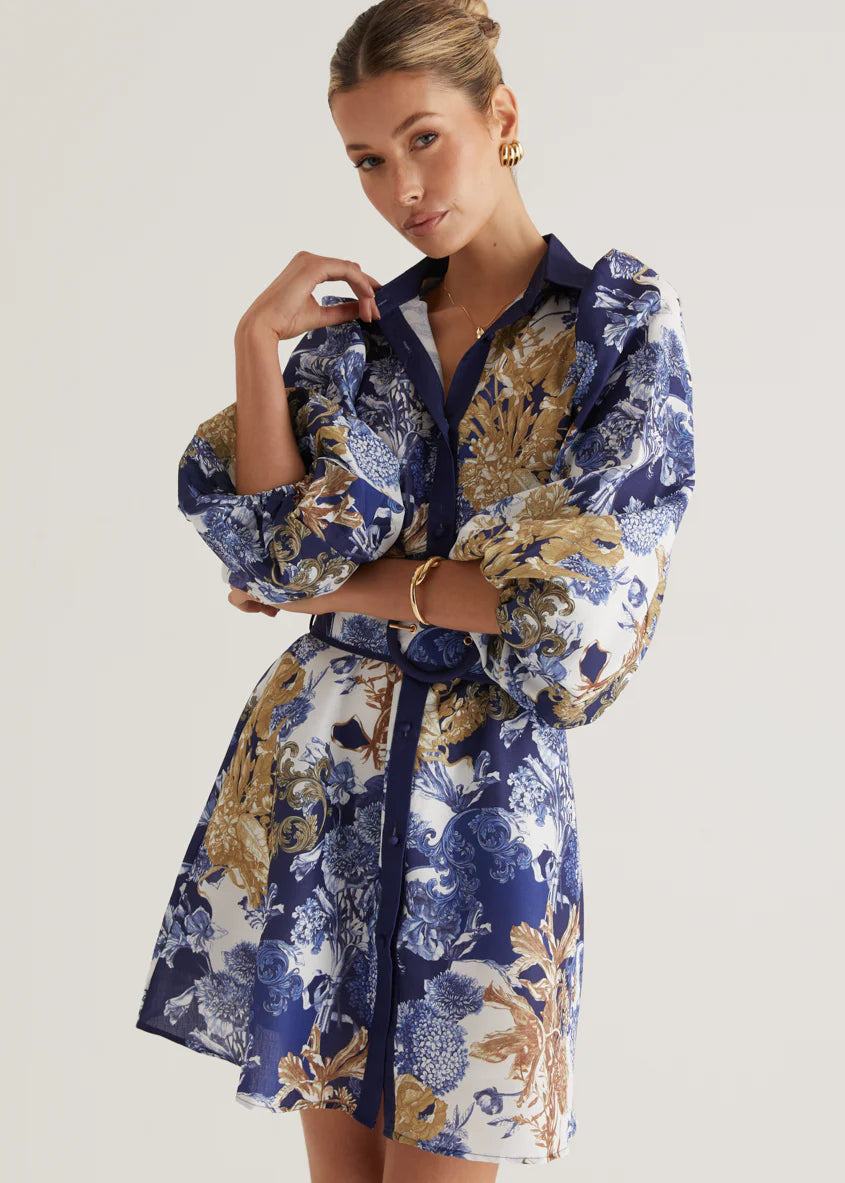 Tavana Dress - Navy Chateau