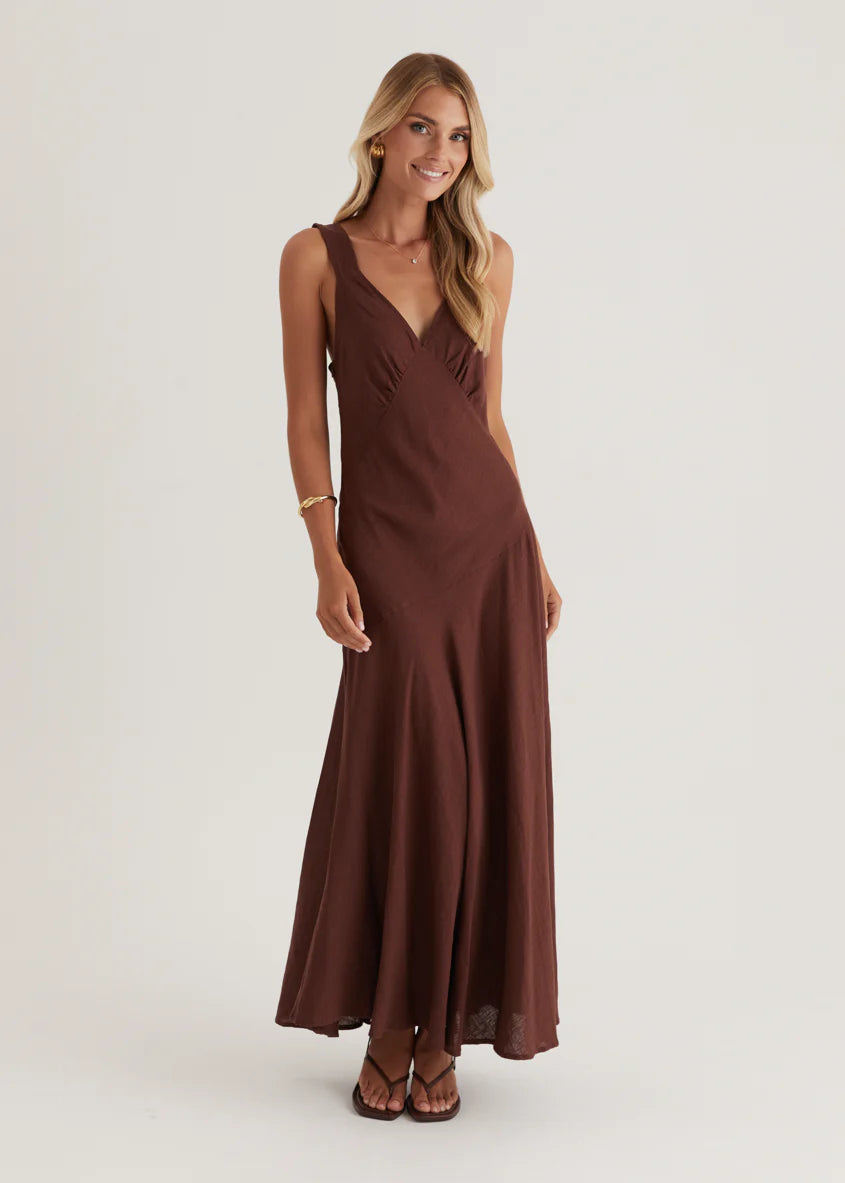 Orabelle Maxi Dress - Chocolate