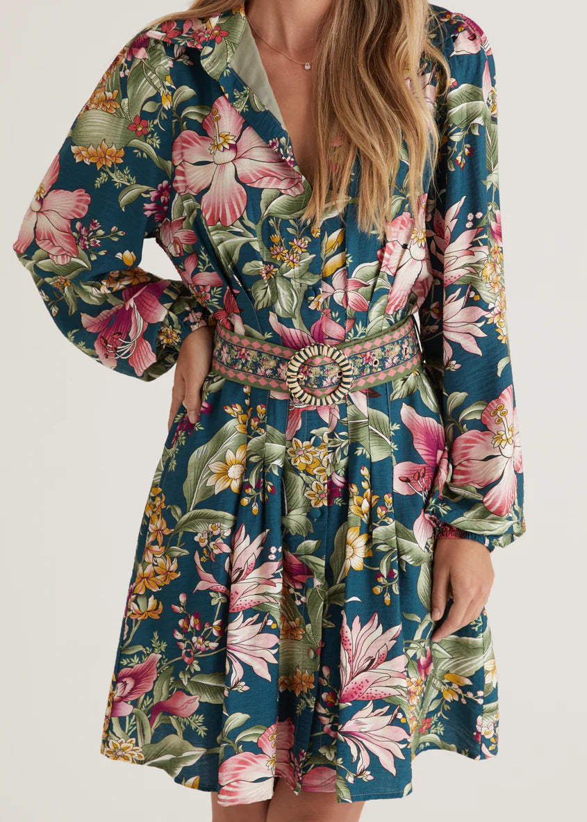 Melville Dress - Emerald Native