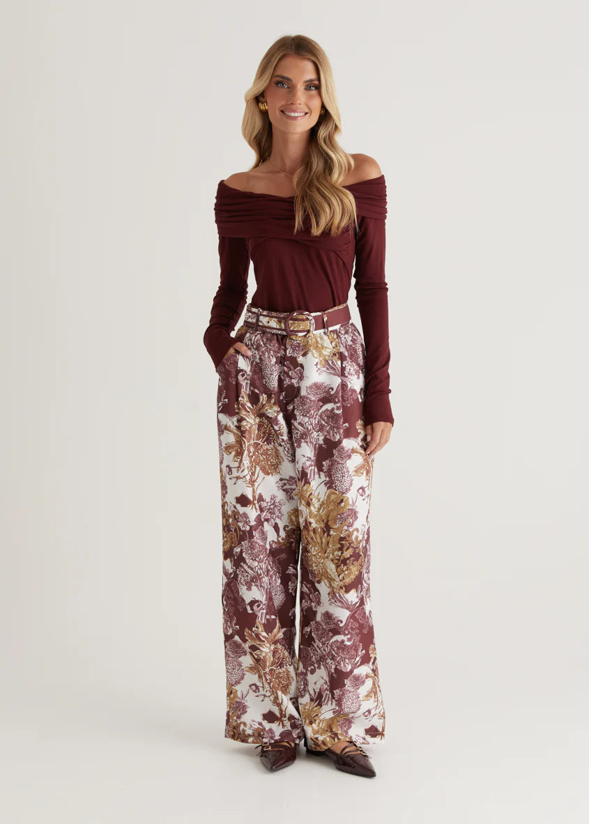 Tethroe Pants - Merlot Chateau
