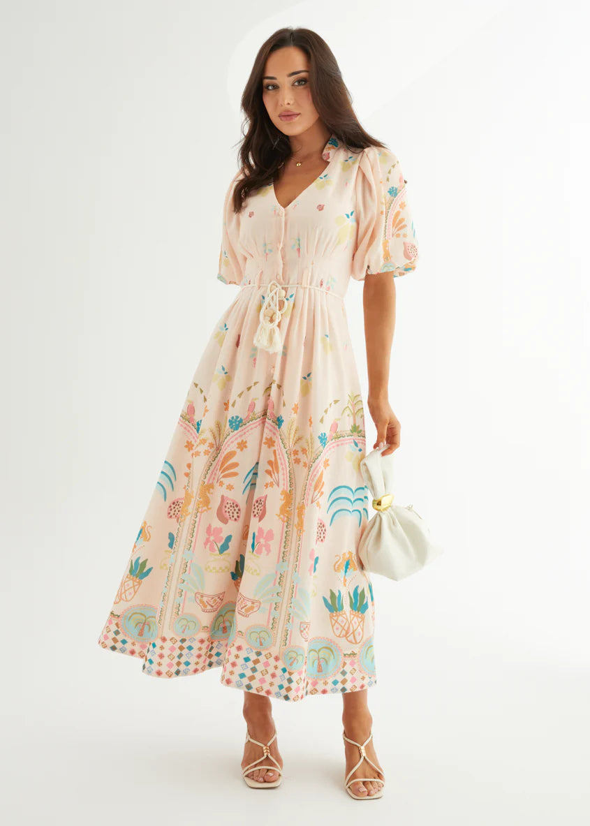 Alma Midi Dress - Acacia