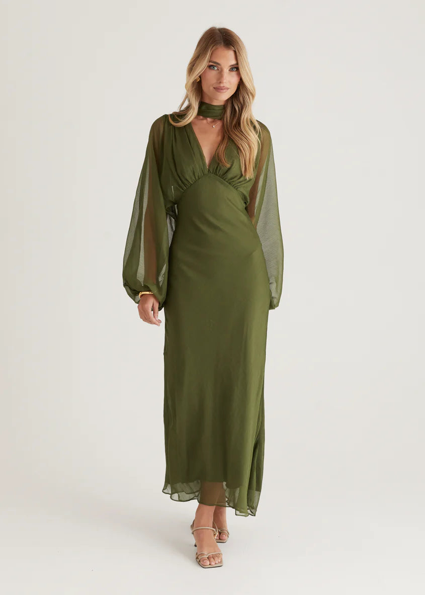 Rosabella Maxi Dress - Olive