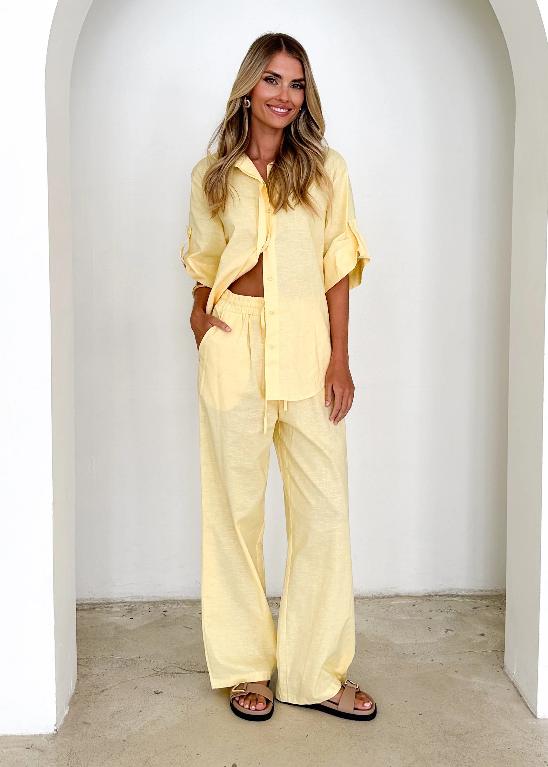 Kinsley Pants - Lemon