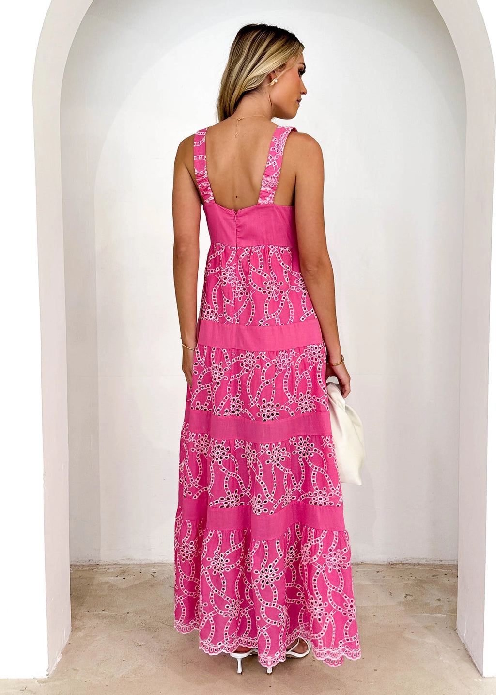 Fiori Maxi Dress - Pink Anglaise