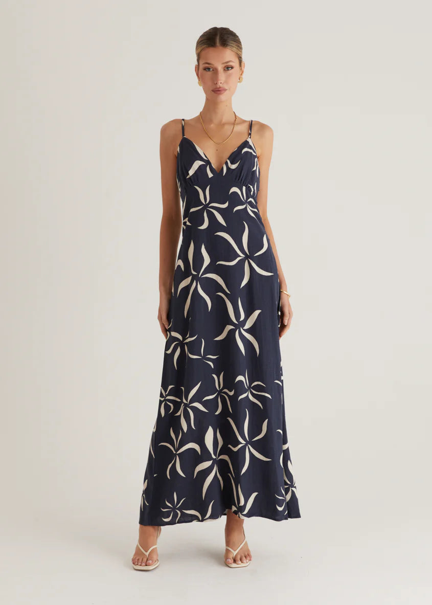 Cavalier Maxi Dress - Navy Ayana