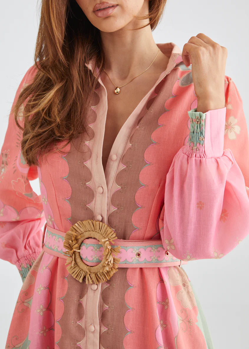 Entity Midi Dress - Melon Floral