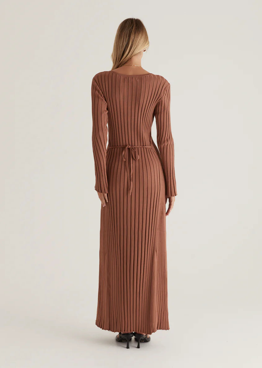 Norah Knit Maxi Dress - Clay