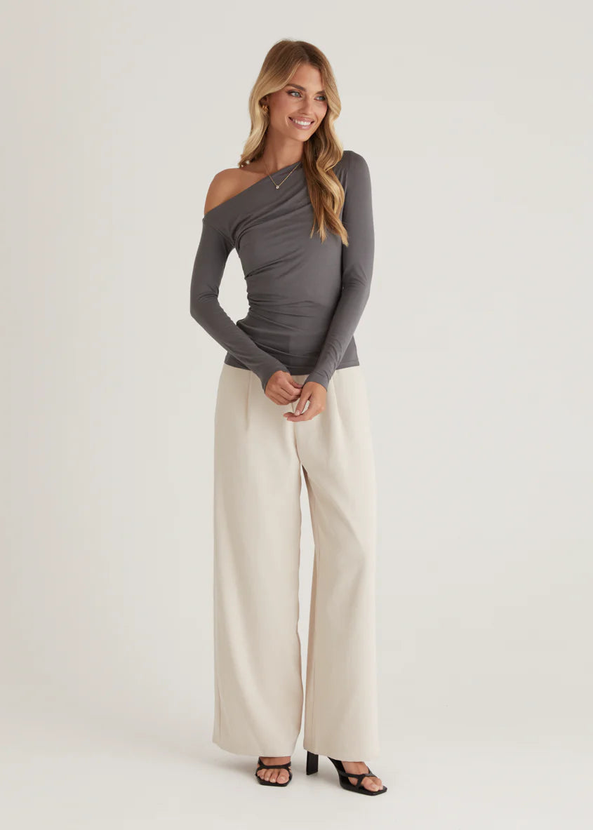 Kaira Top - Charcoal