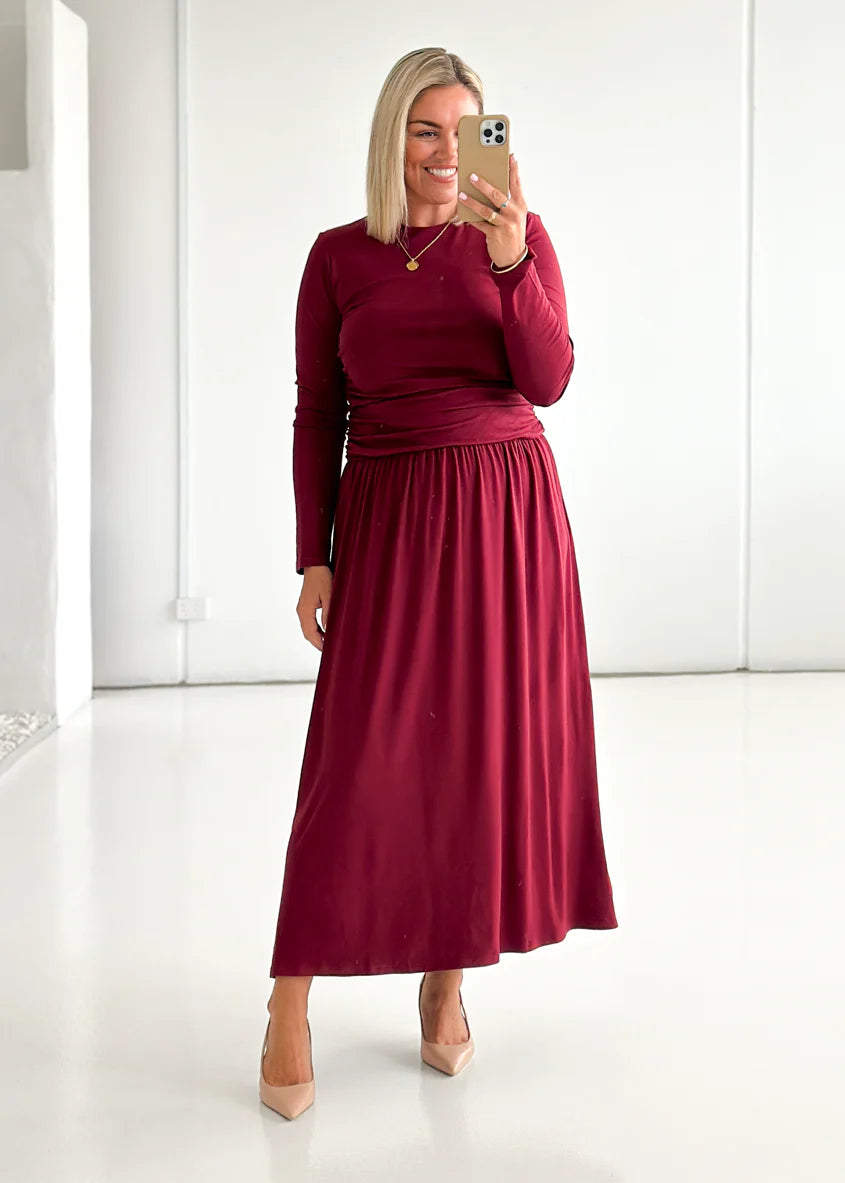 Siobhan Maxi Dress - Wine