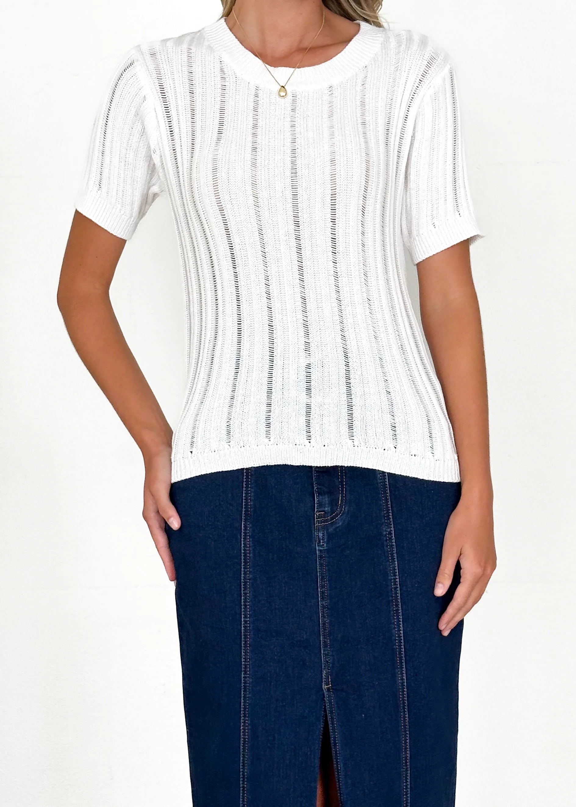Sanoma Knit Top - Off White