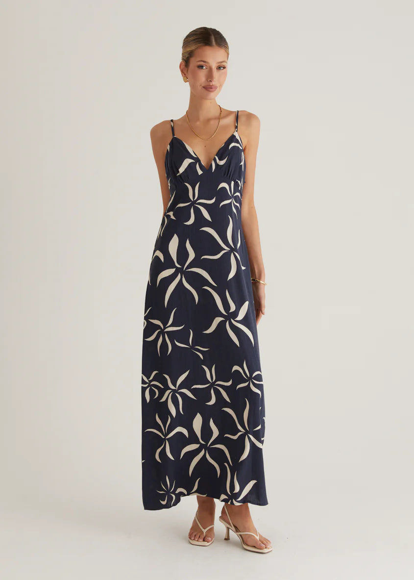 Cavalier Maxi Dress - Navy Ayana