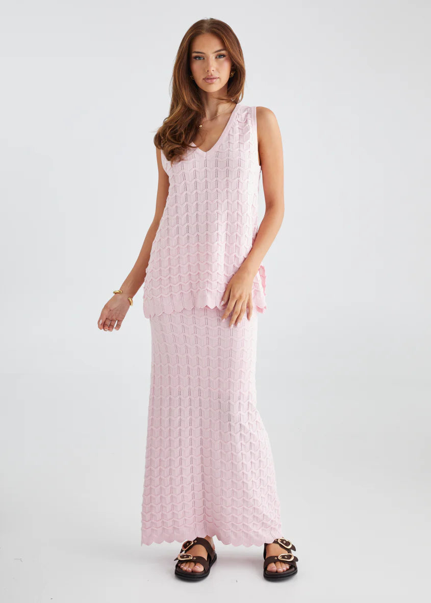 Nerida Knit Top - Pink