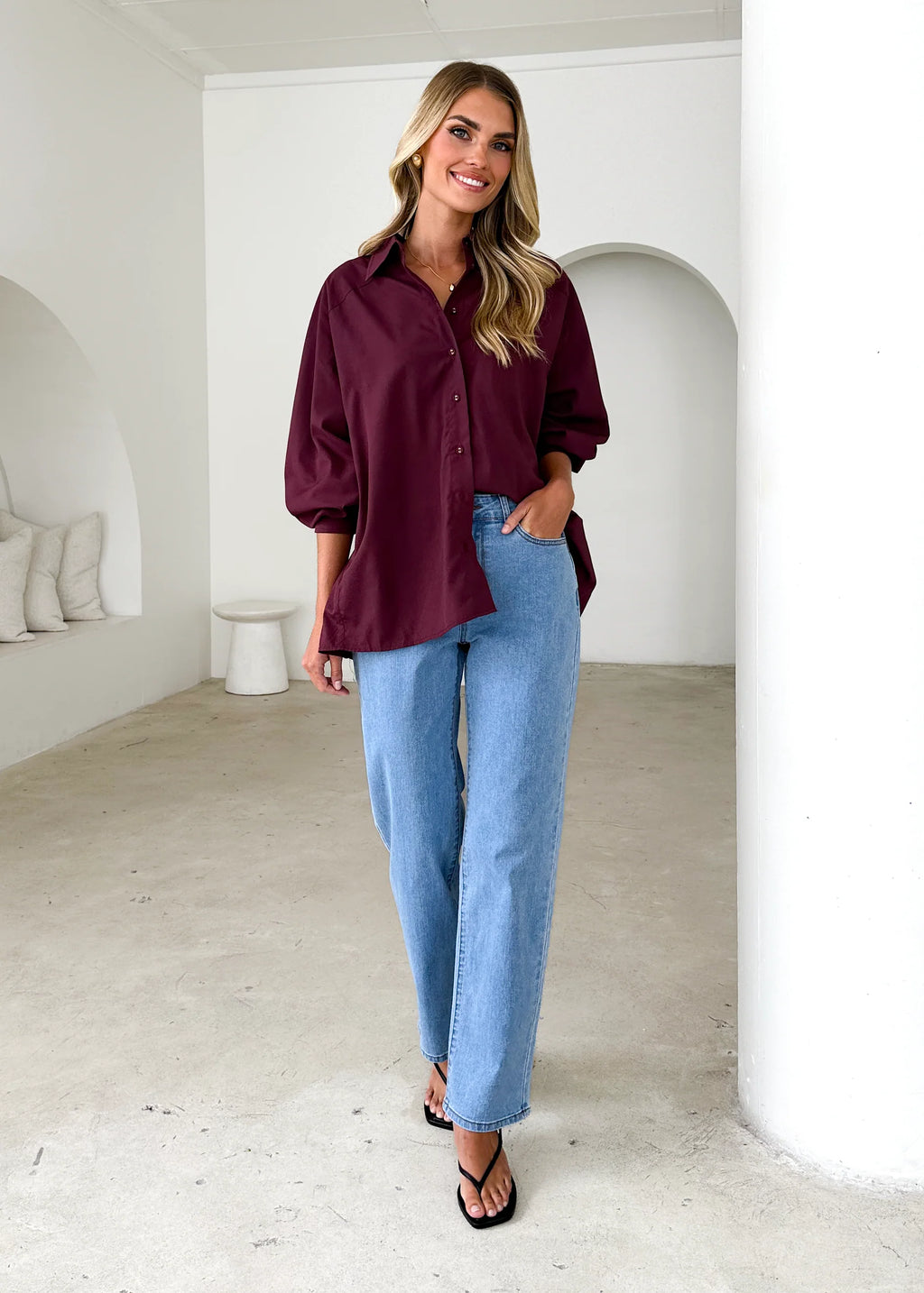 Kascade Shirt - Wine