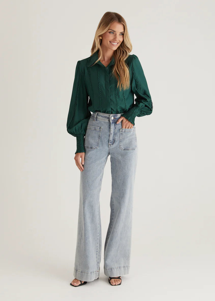Roxanne Shirt - Emerald