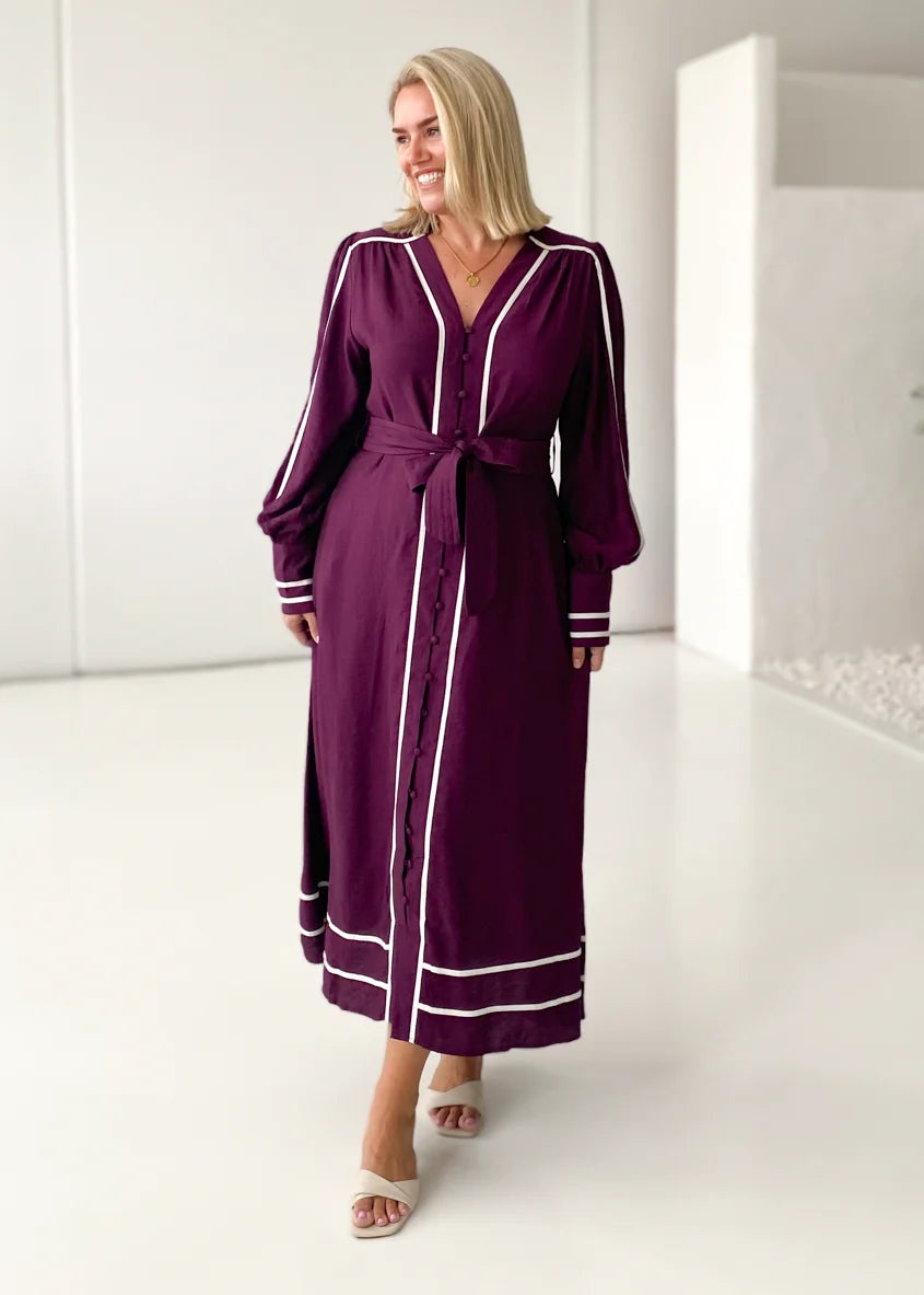 Melody Maxi Dress - Plum