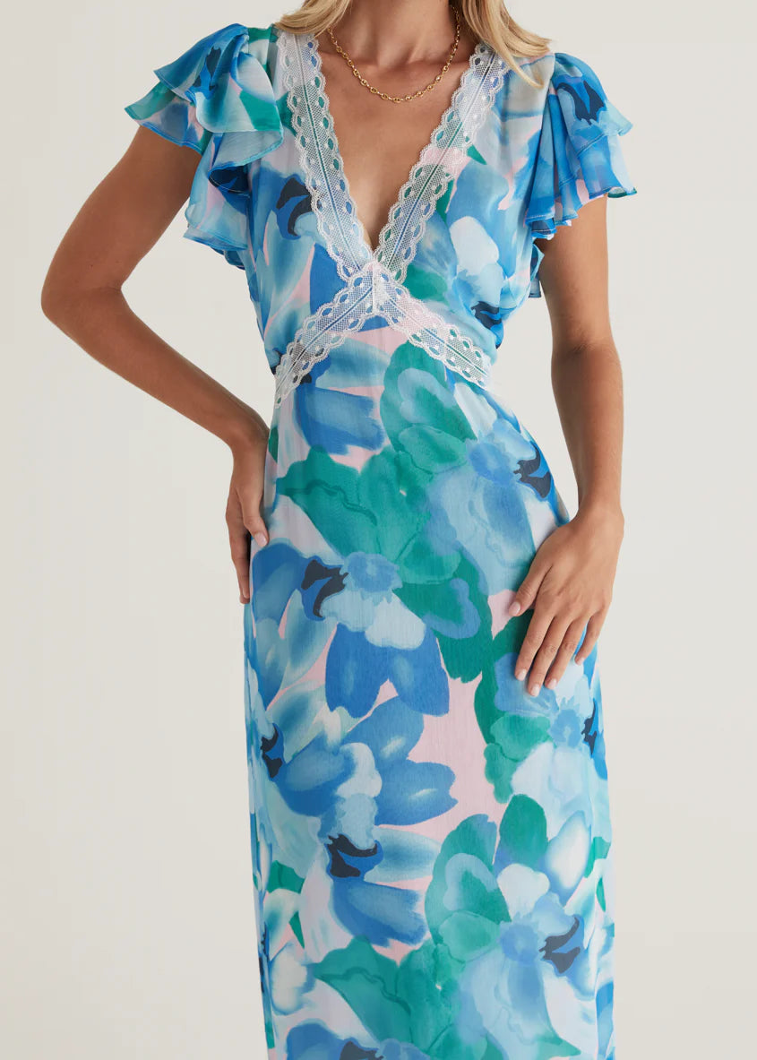 Peyton Maxi Dress - Blue Blooms