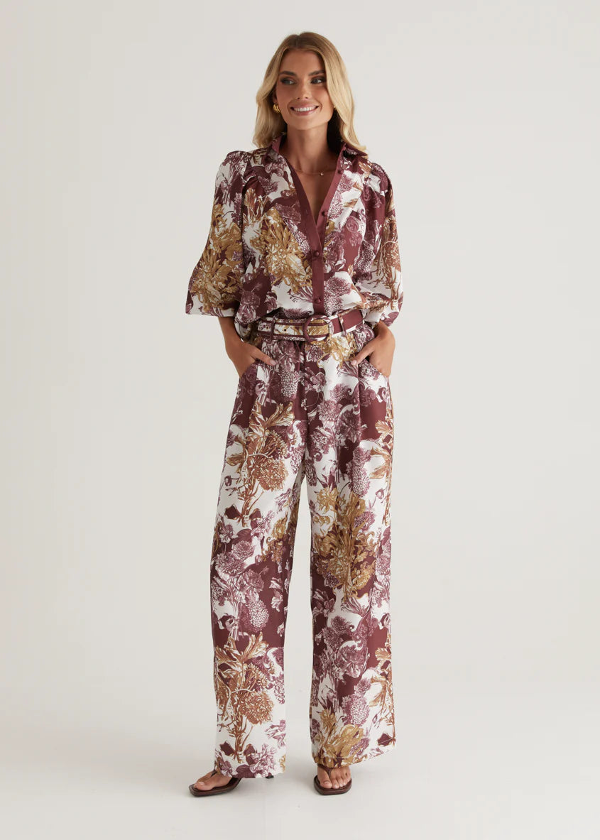 Tethroe Pants - Merlot Chateau