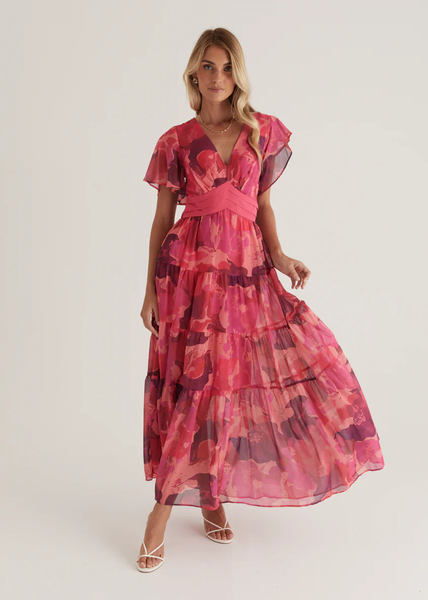Gracelands Maxi Dress - Magenta Rush
