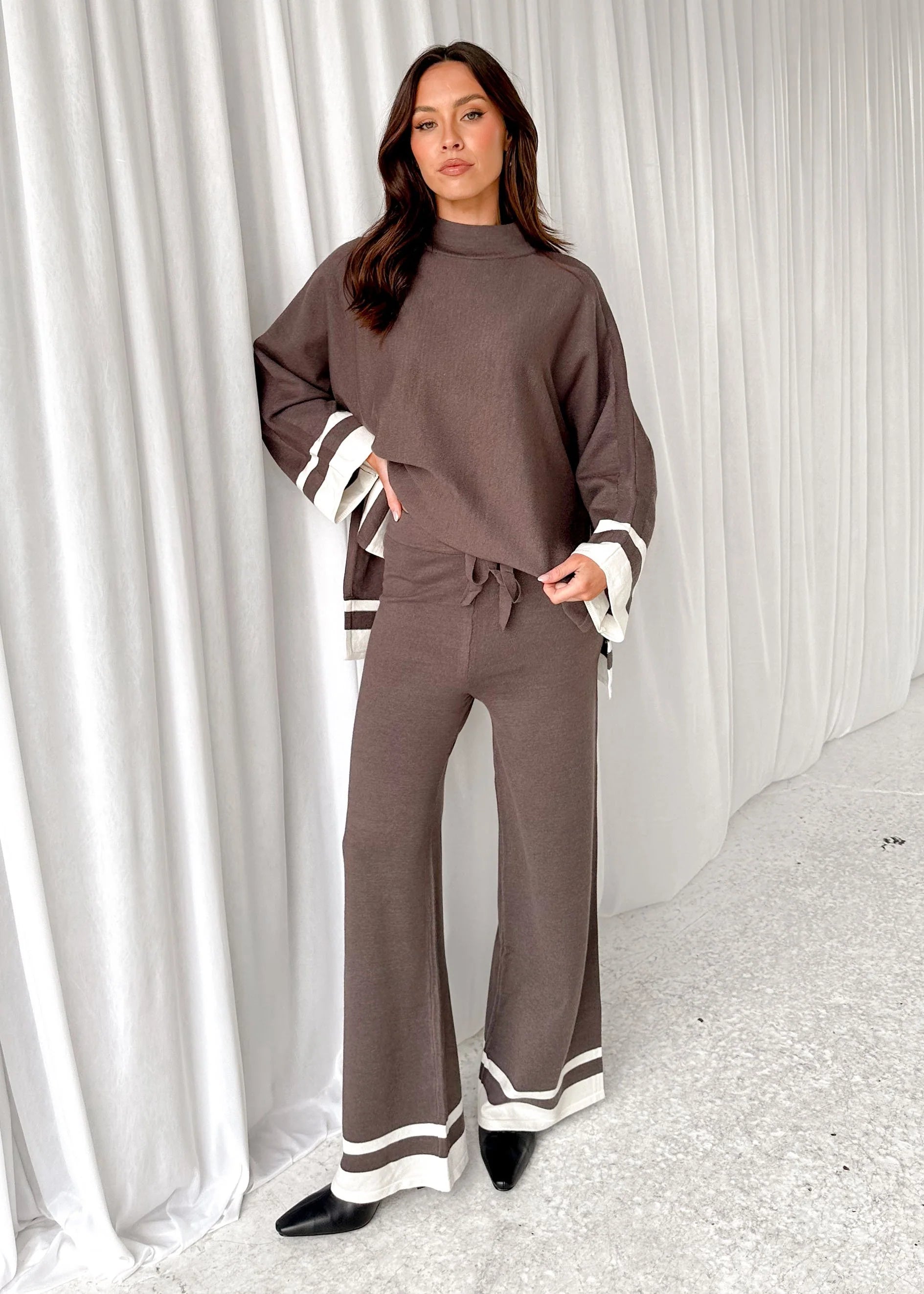 Jenner Knit Pants - Charcoal