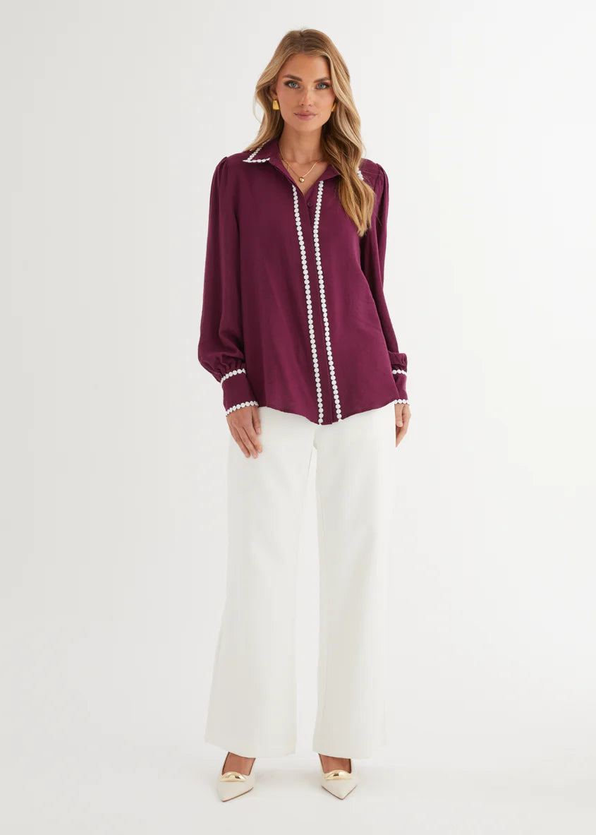 Sariyah Shirt - Plum