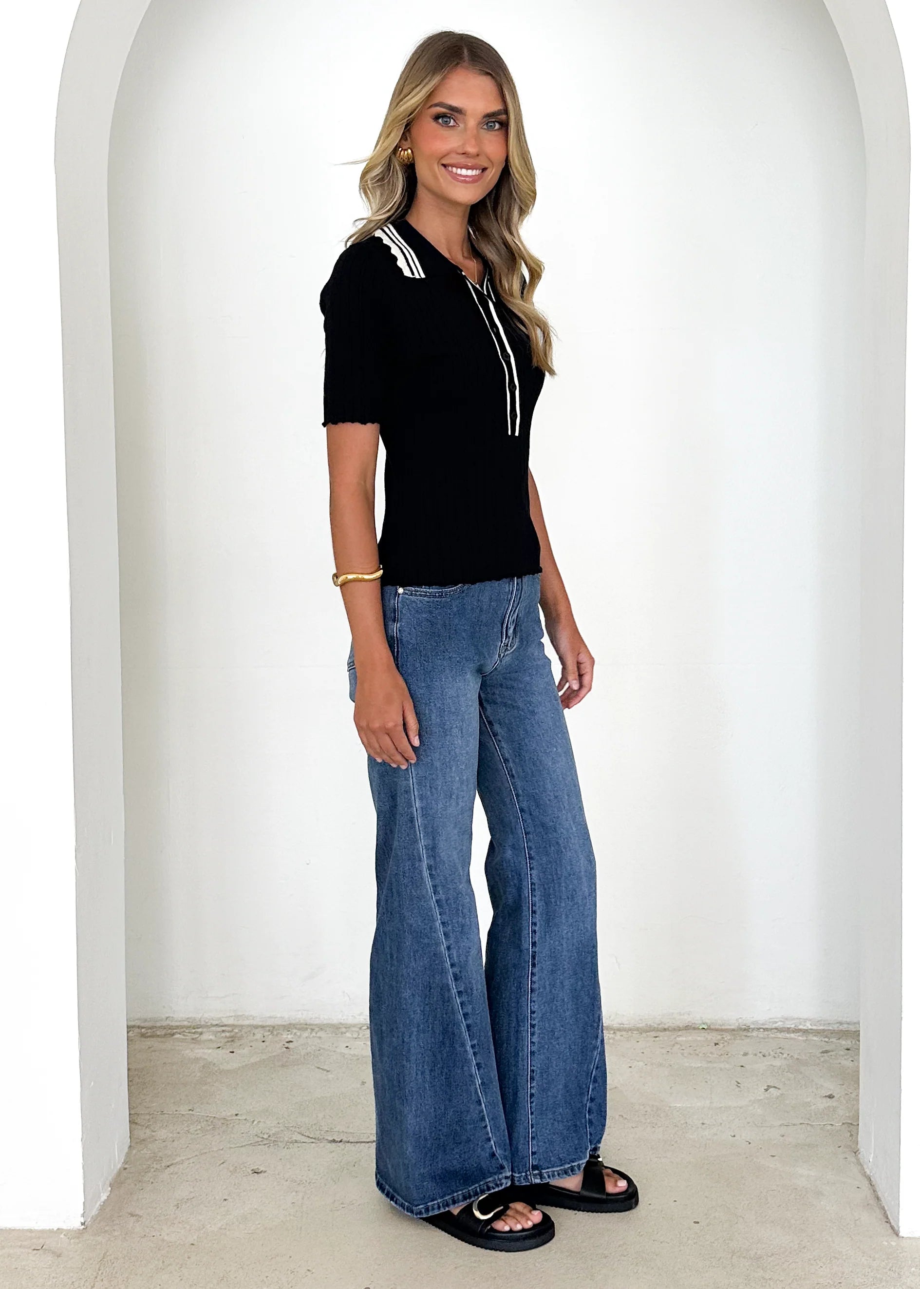 Harley Knit Top - Black