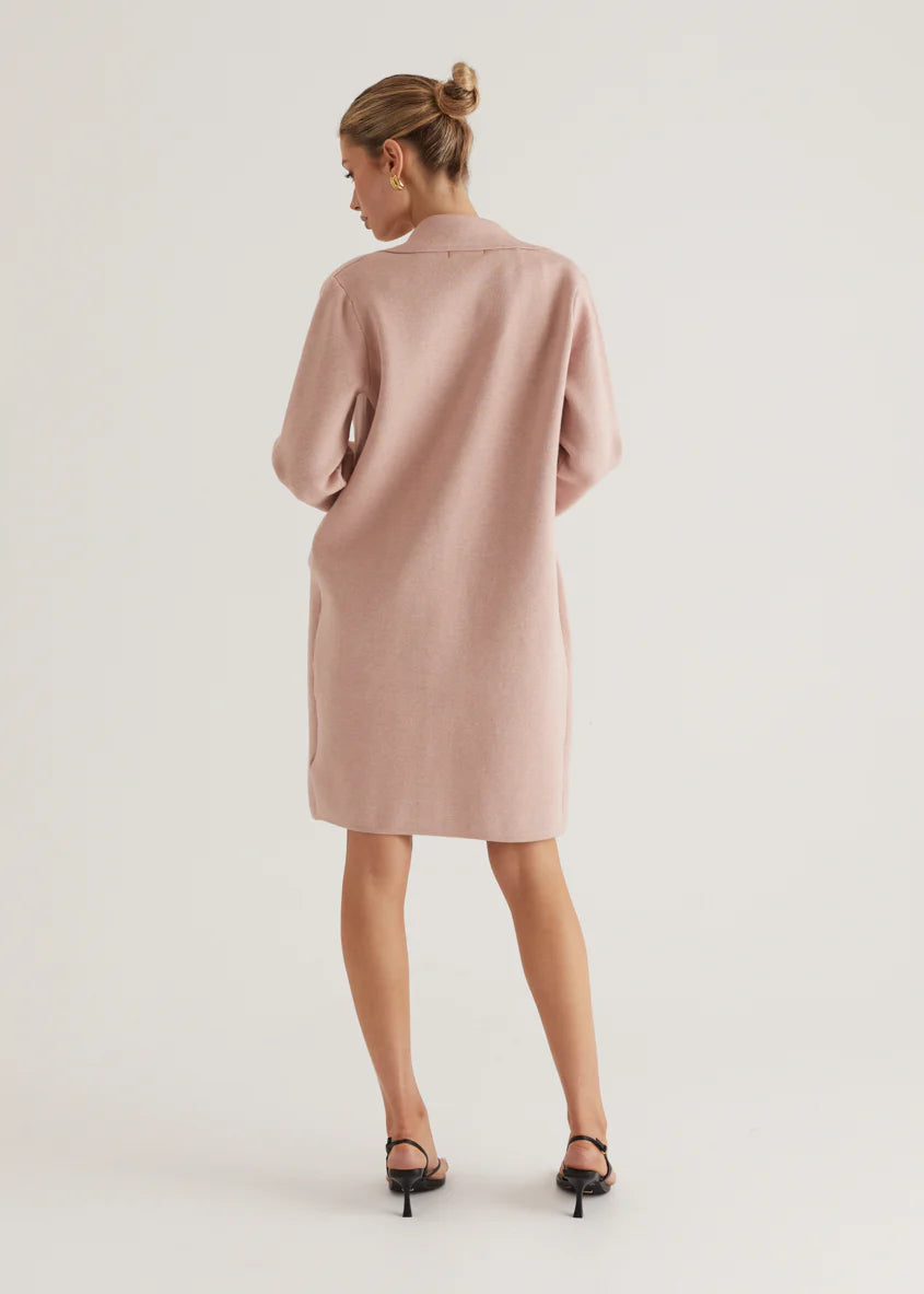 Chayso Knit Coat - Blush