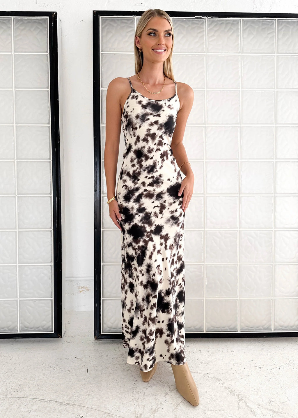 Camyren Maxi Dress - Ink Tie Dye