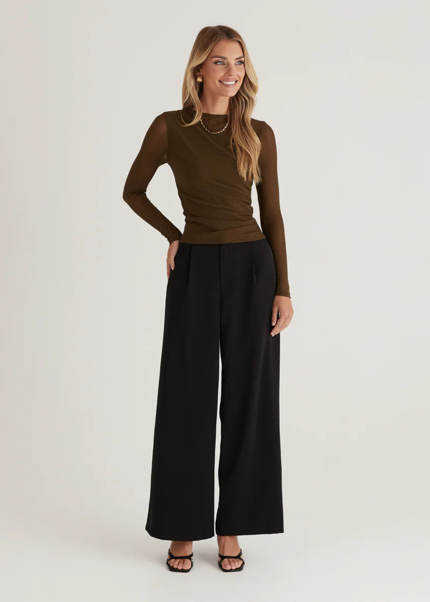 Corey Jersey Top - Olive