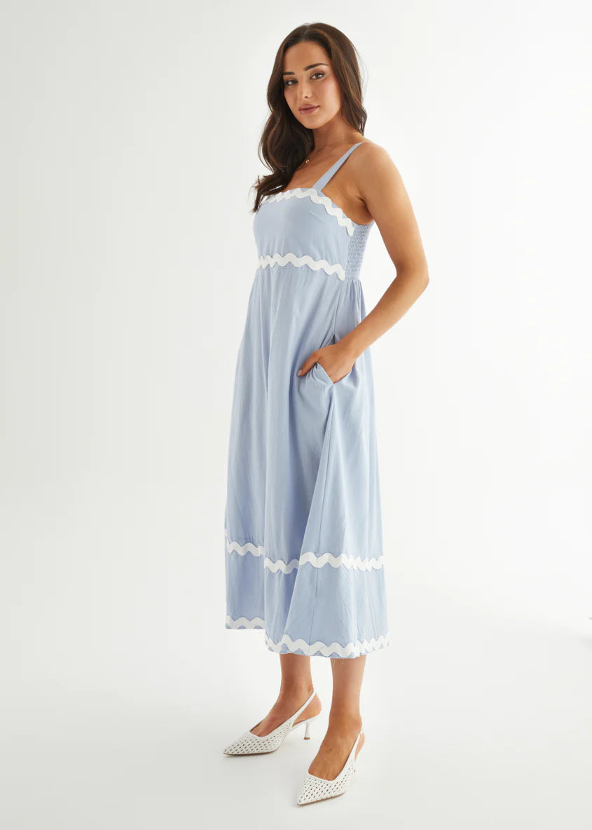 Vanya Maxi Dress - Blue