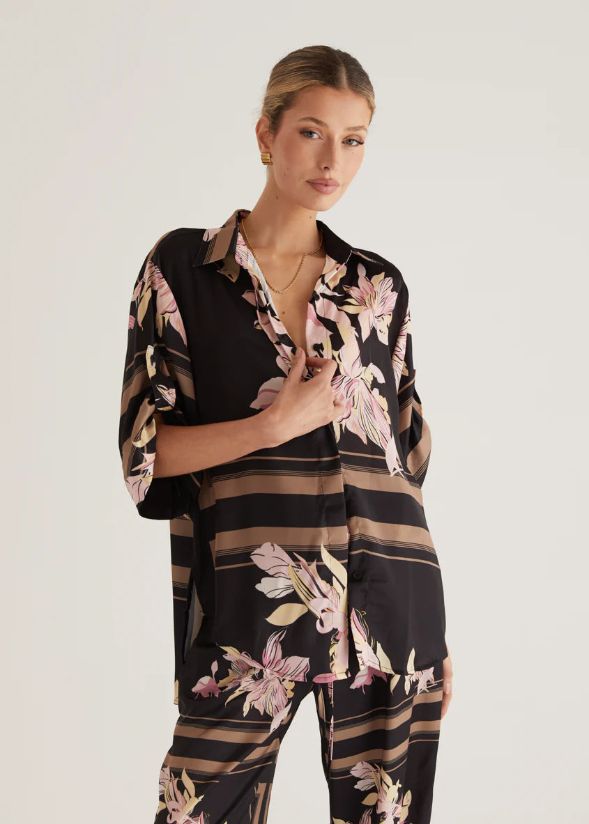 Kaycie Pants - Black Floral