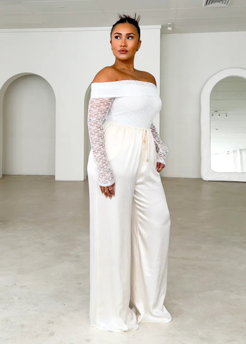 Rosa Lace Bodysuit - Off White