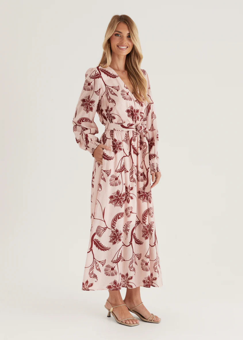Runaway Maxi Dress - Blush Floral
