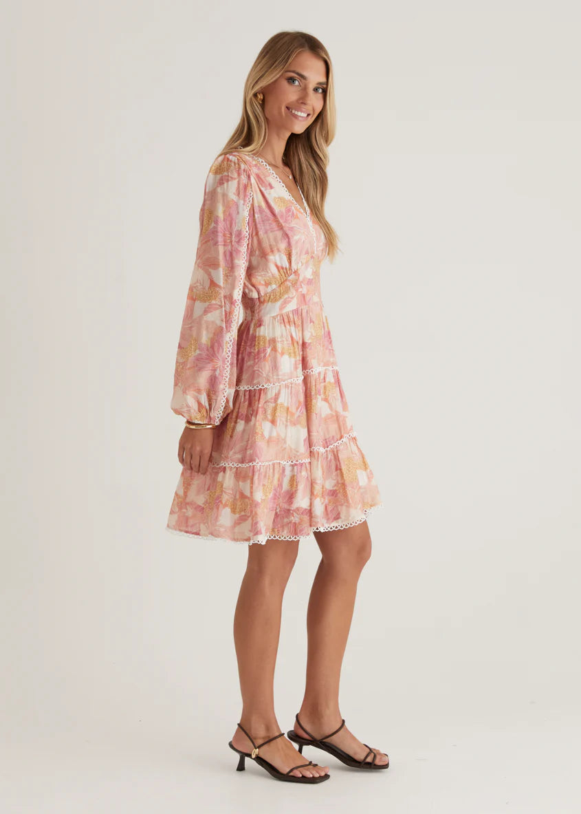 Palomar Dress - Blush Floral