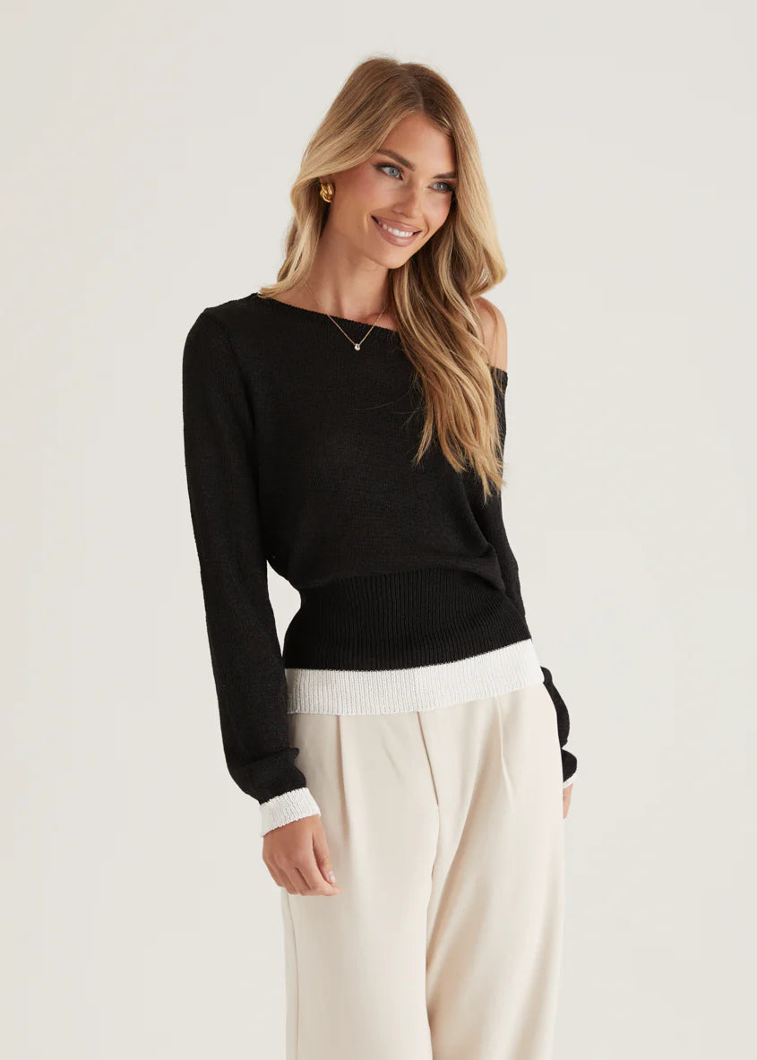 Clovelly Sweater - Black