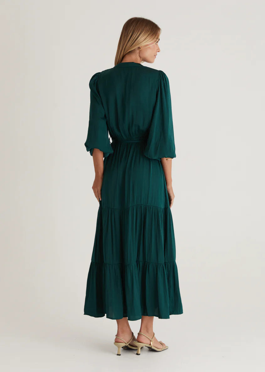 Maya Midi Dress - Emerald
