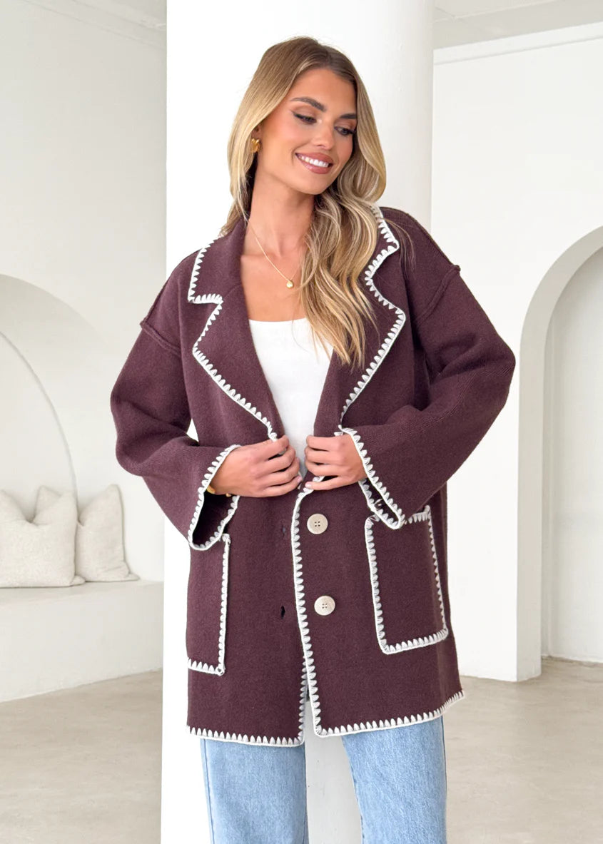 Harlo Cardigan - Espresso