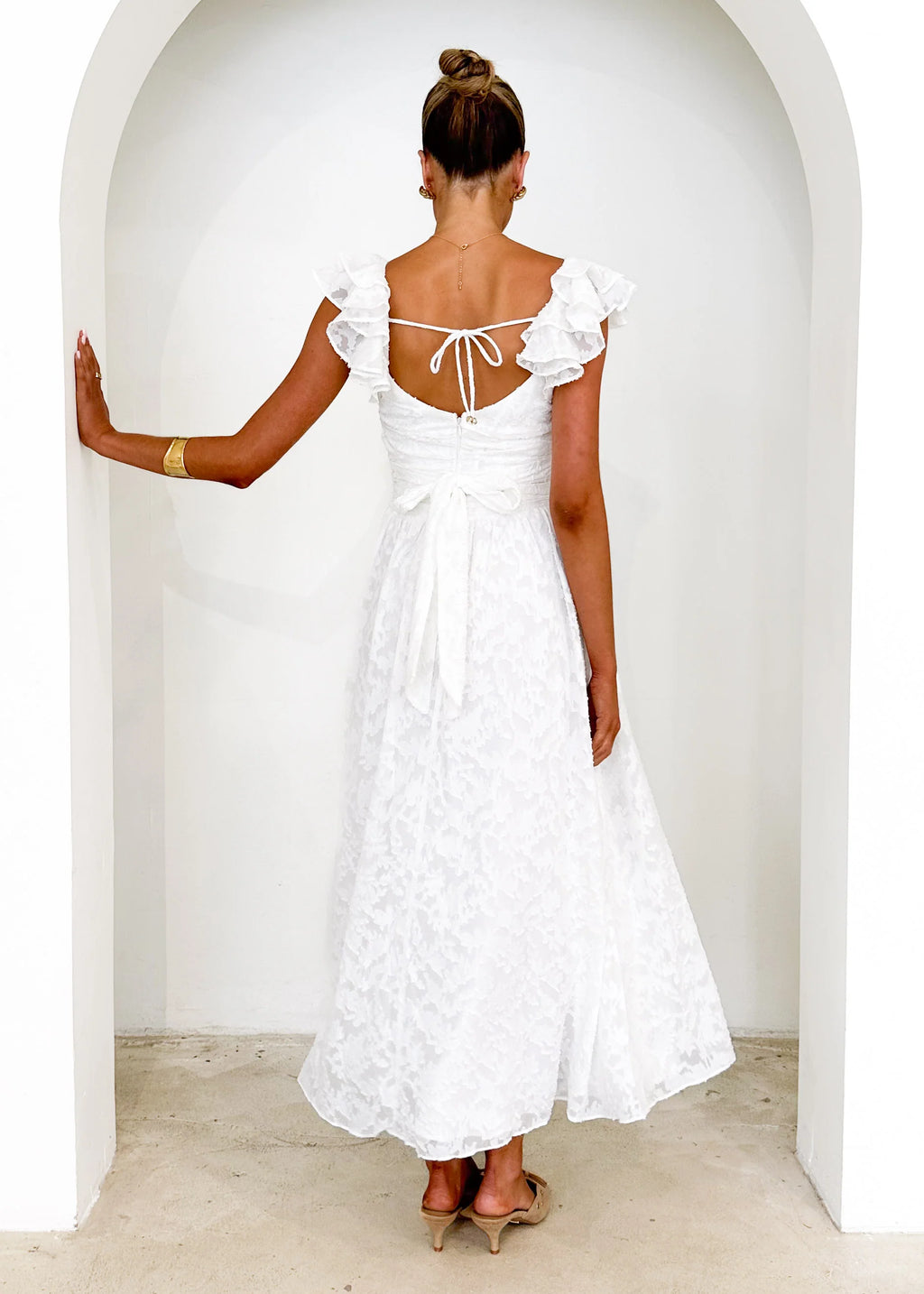 Aries Maxi Dress - Off White