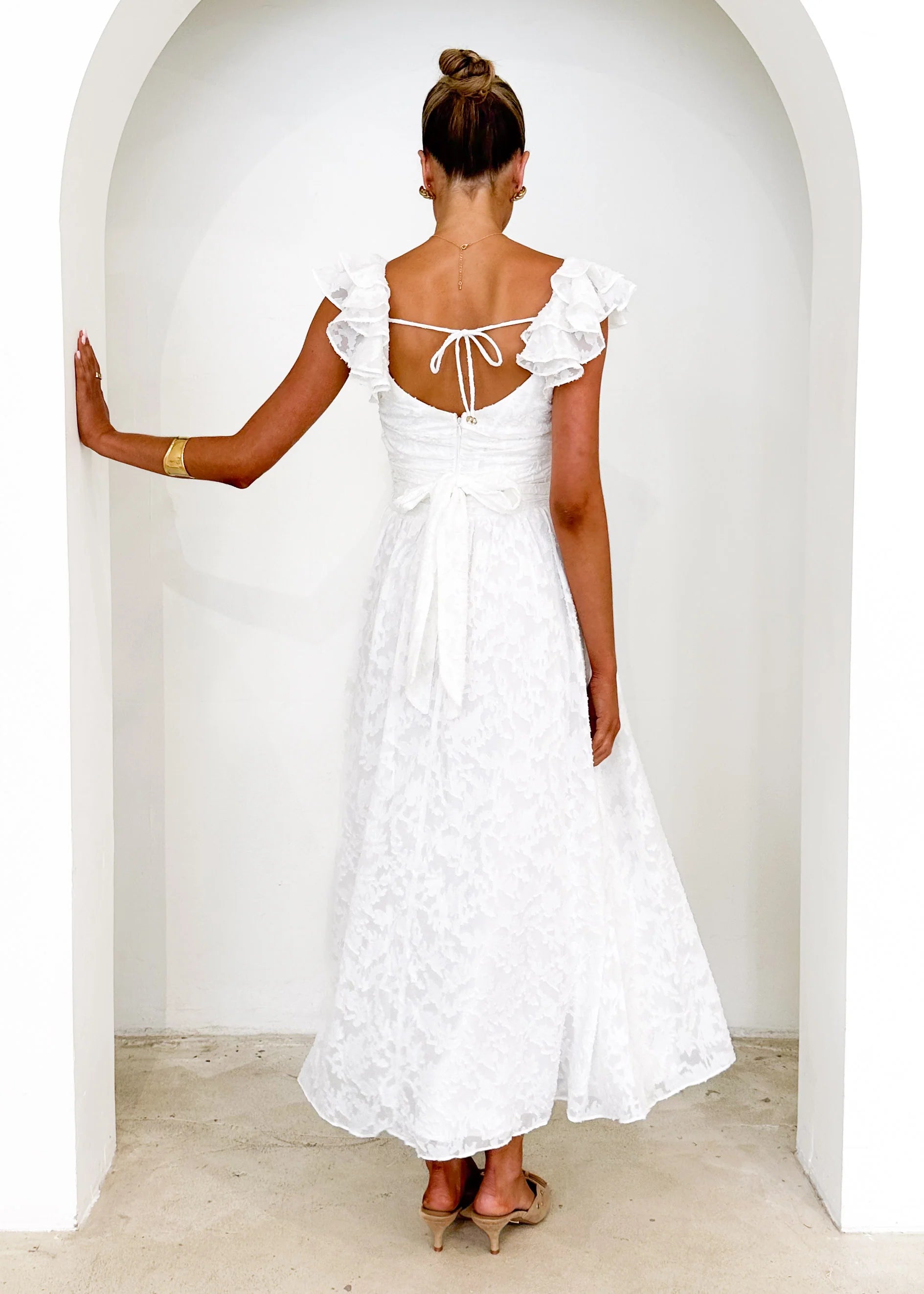 Aries Maxi Dress - Off White