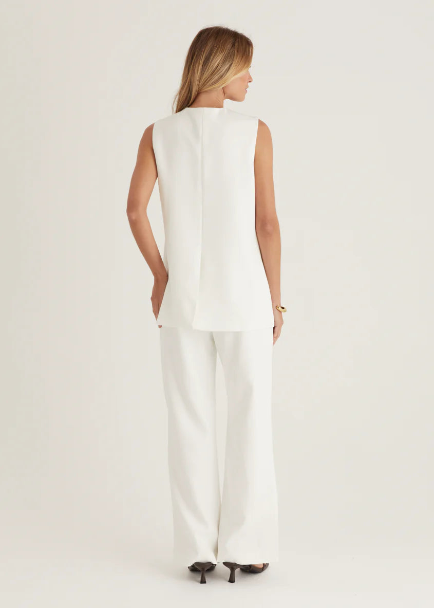 Chanelle Vest Top - Off White