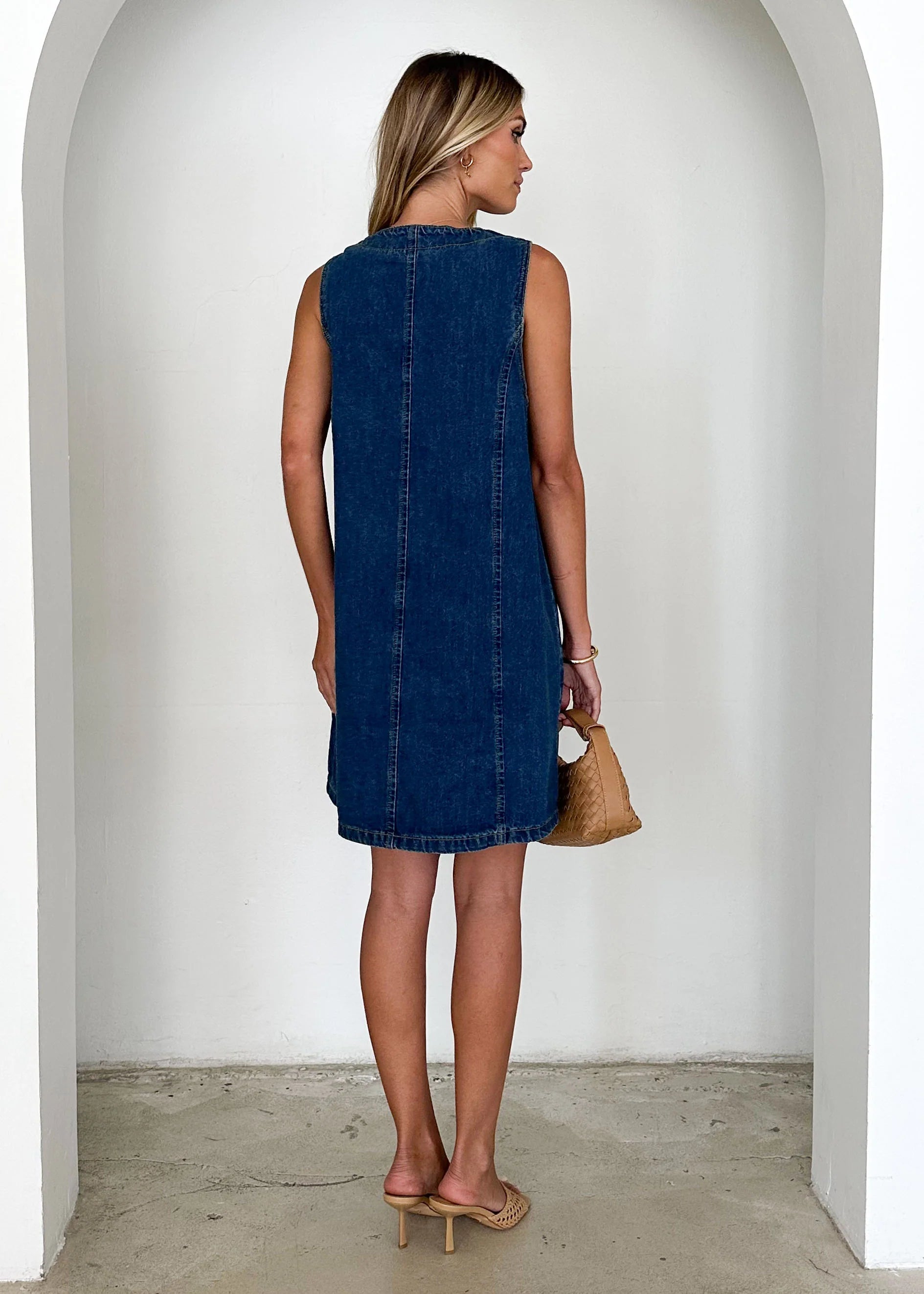 Halluna Dress - Indigo Denim