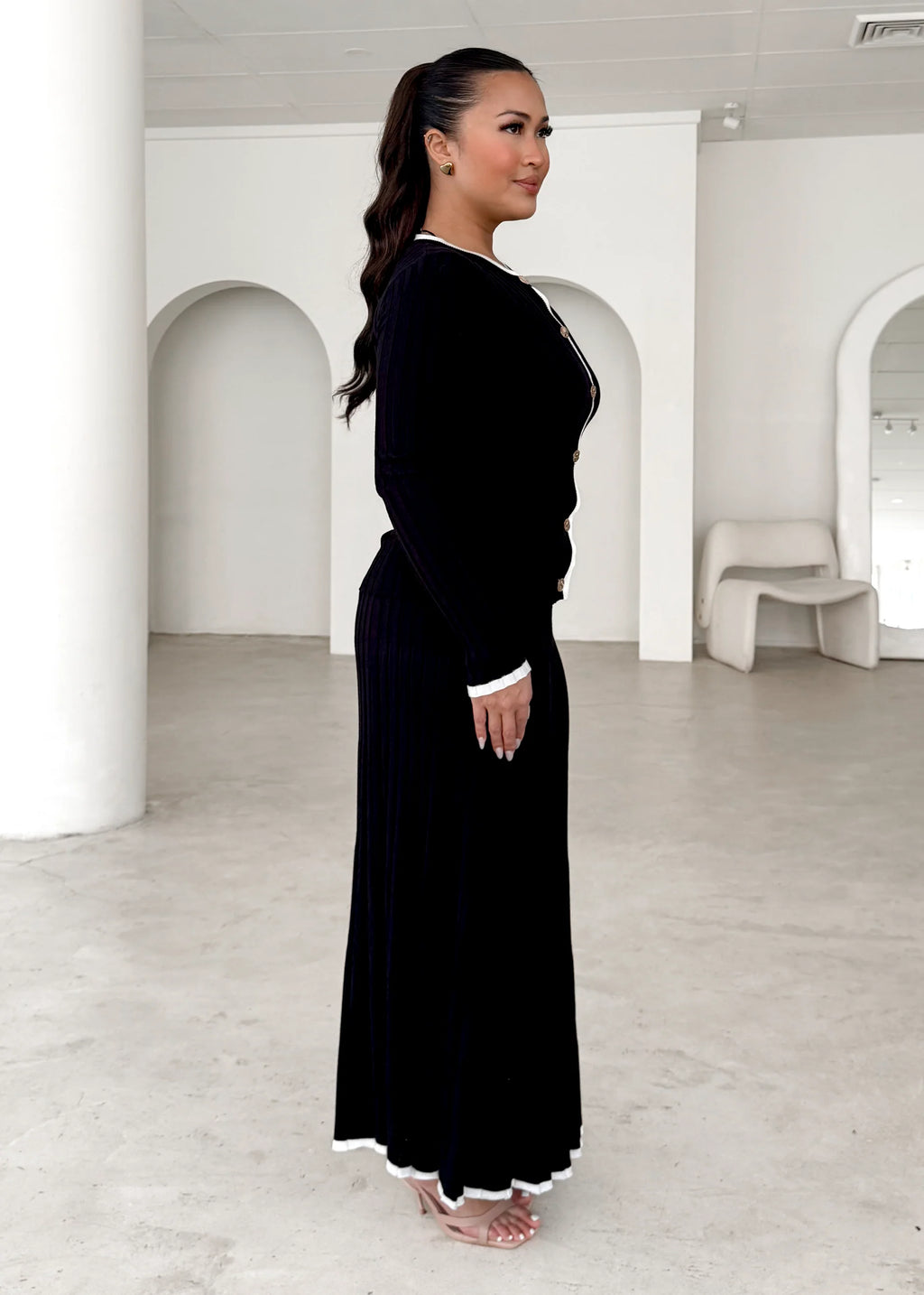 Coogee Knit Top - Black