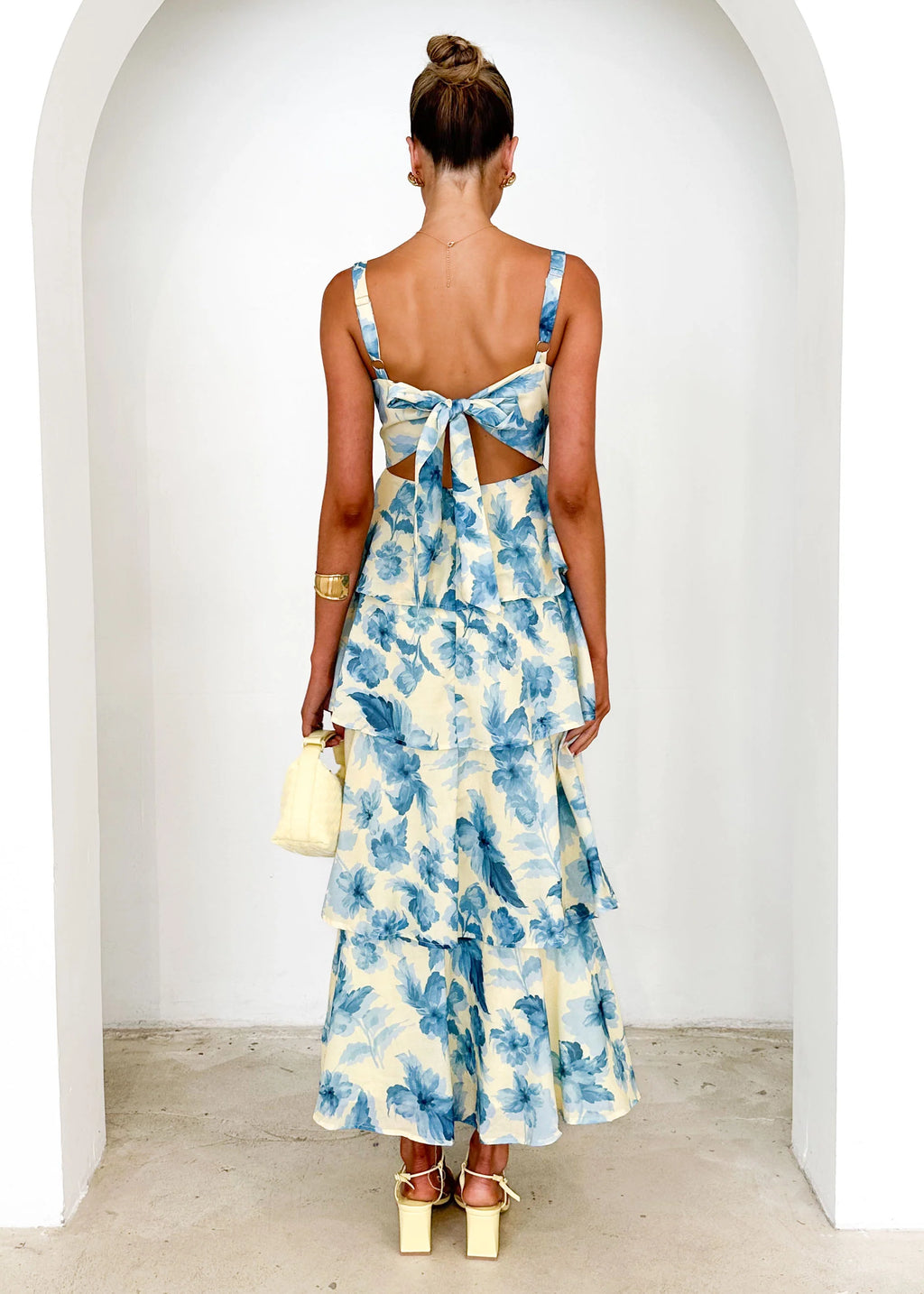 Renee Maxi Dress - Lemon Flowers