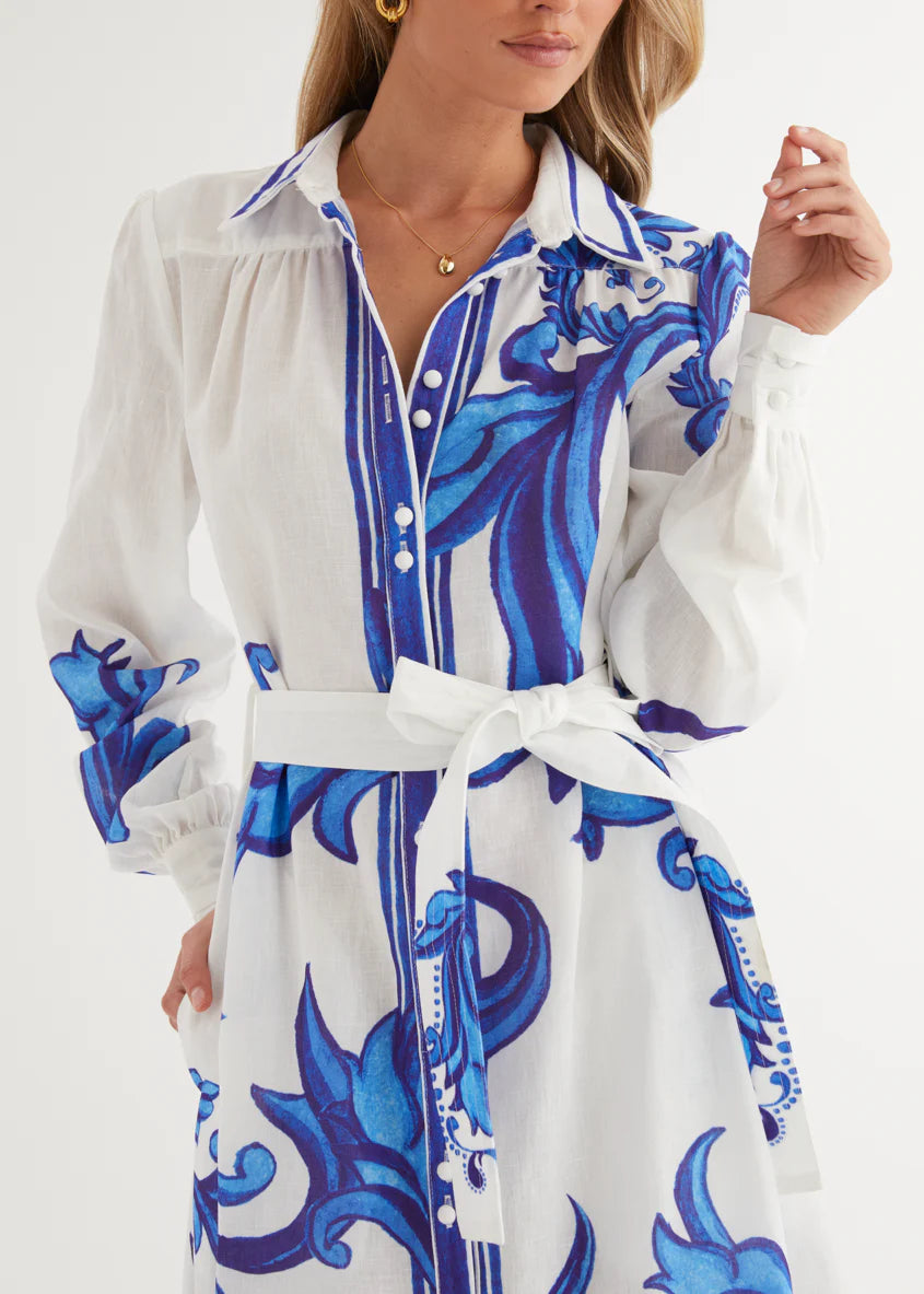 Sage Maxi Dress - Blue Zayna