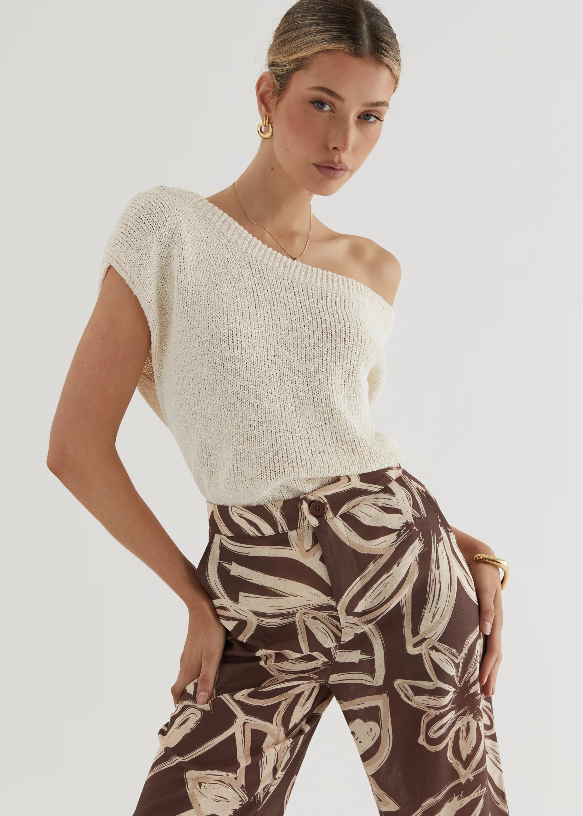 Vivianne Pants - Brown Floral