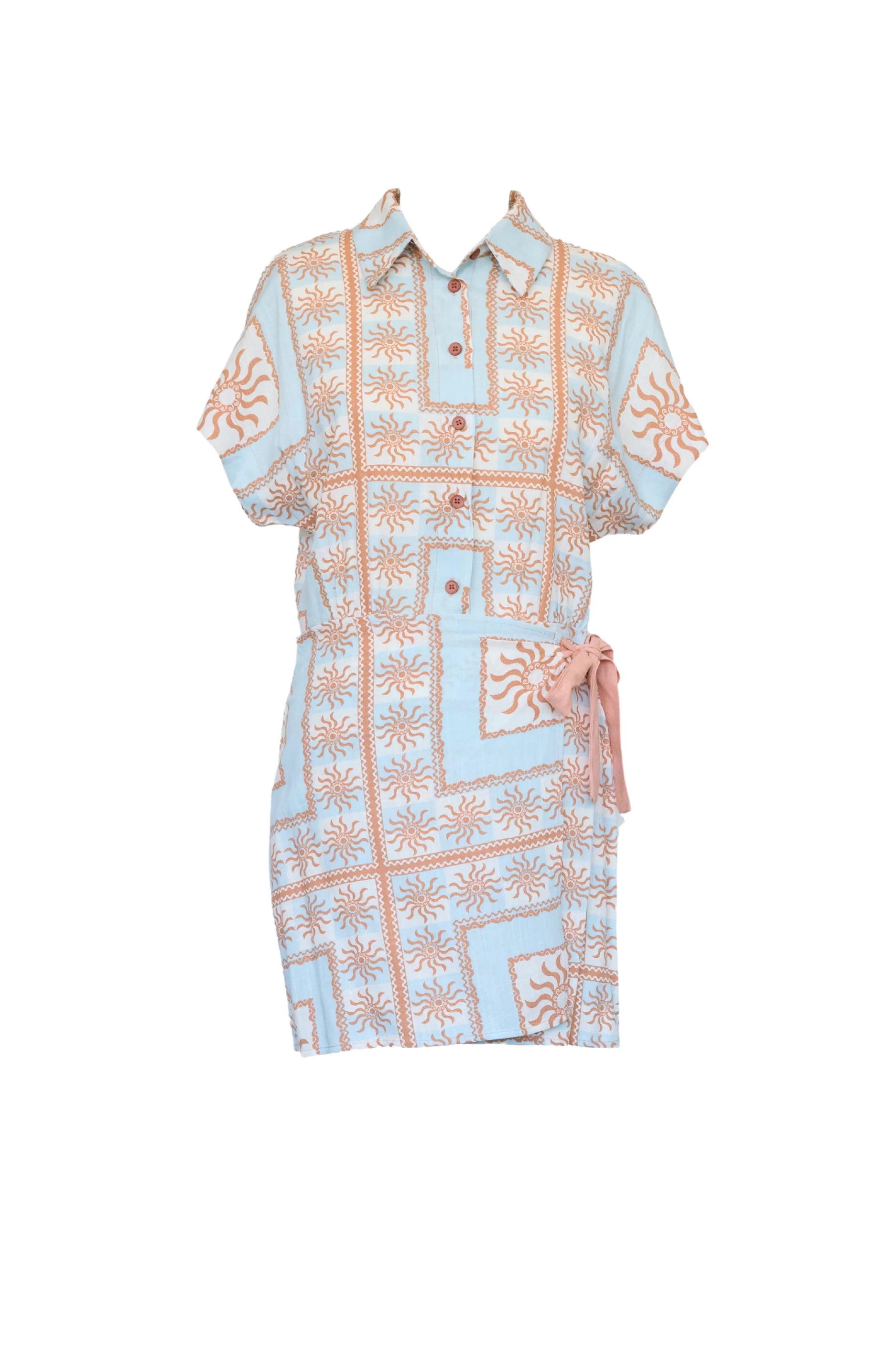 Daya Dress - Blue Flores